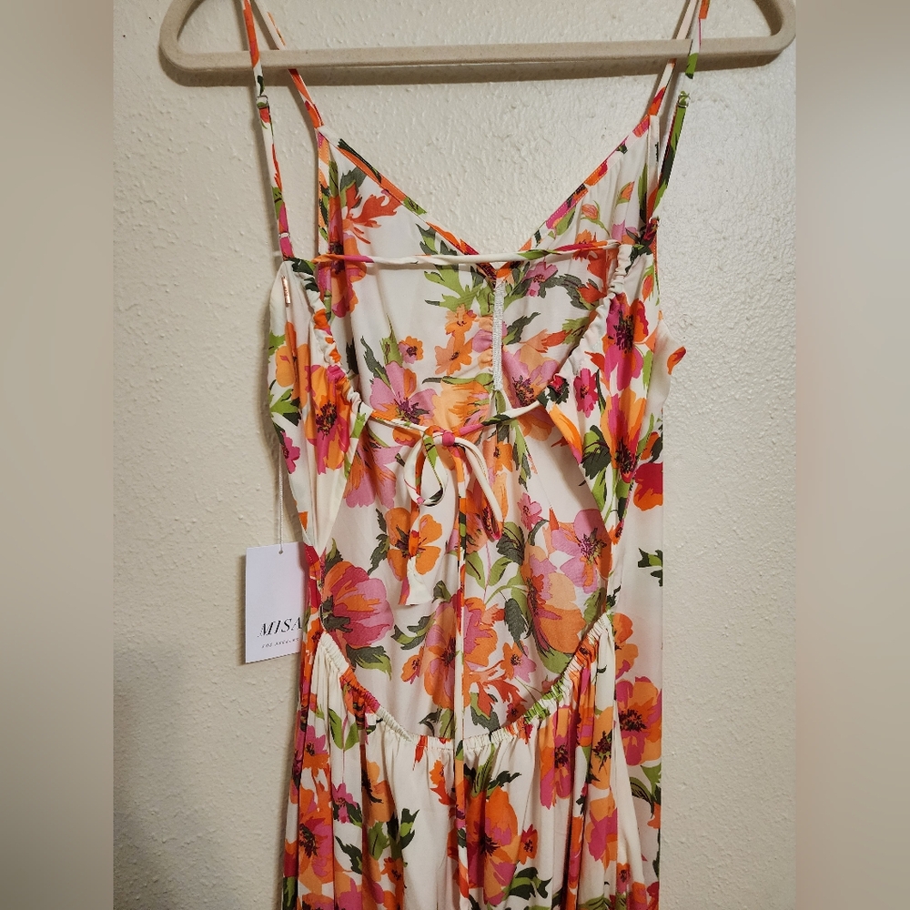 MISA Los Angeles Negine Maxi Dress in Palmarei Blooms Mix S Wedding Party Formal - Picture 10 of 12